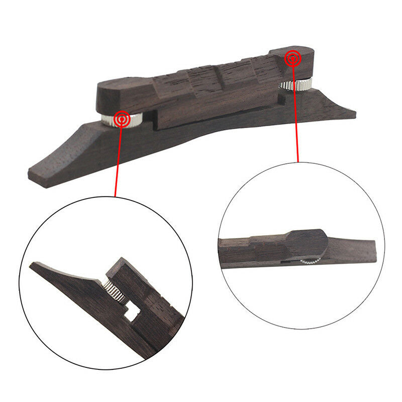 Durable Rosewood Guitar Bridge Mandolin Bridge For Guitar Bass Adjustable AU FG