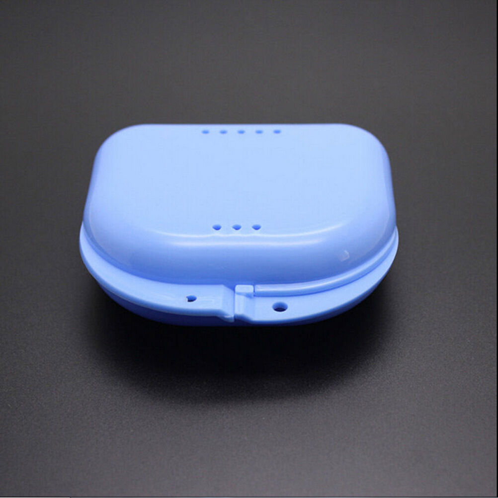 Dental Orthodontic Retainer Denture Storage Case Mouthguard Container Tra.l8