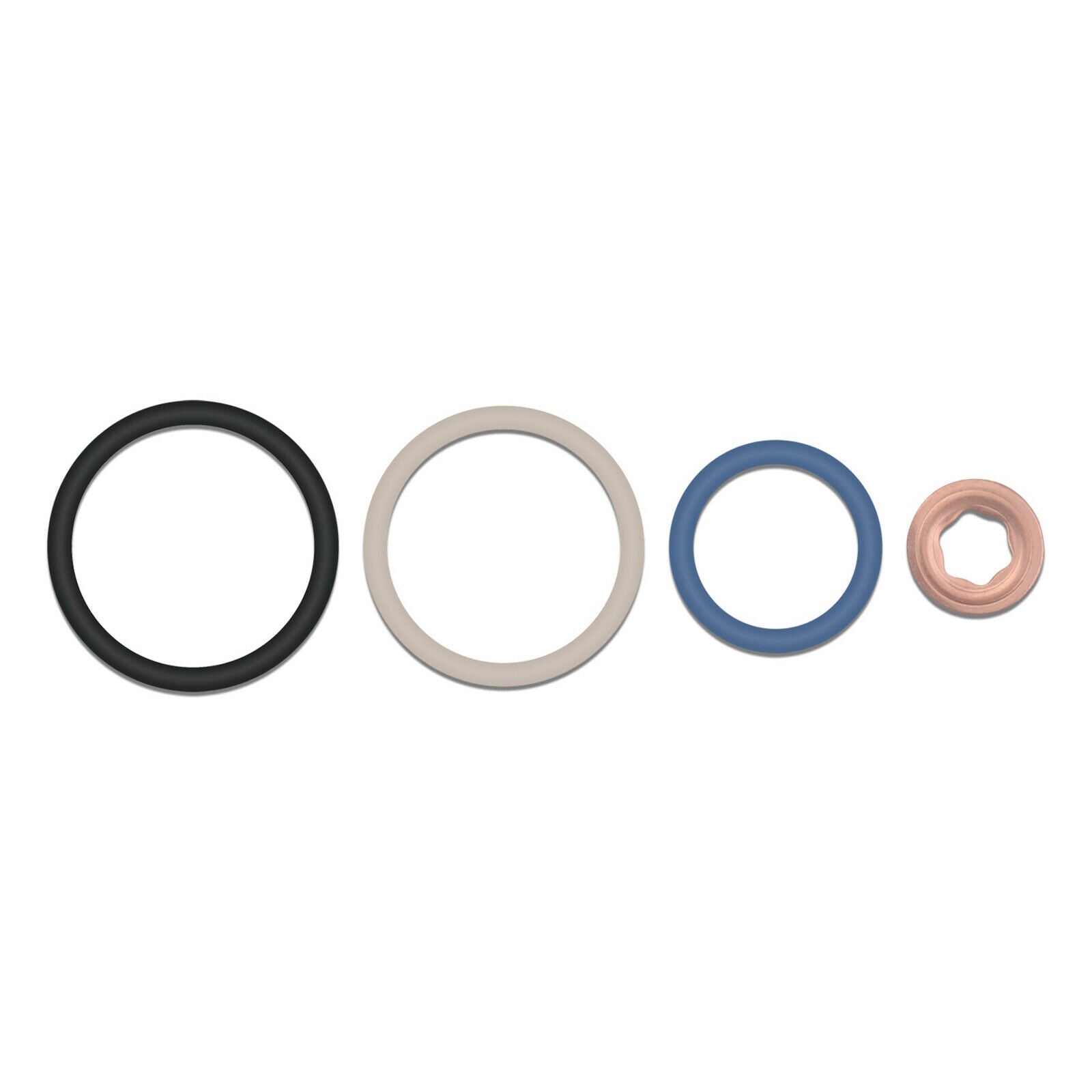 8 Sets New Durable Metal Automobile Fuel Injector Seal Kit for Ford 03-10
