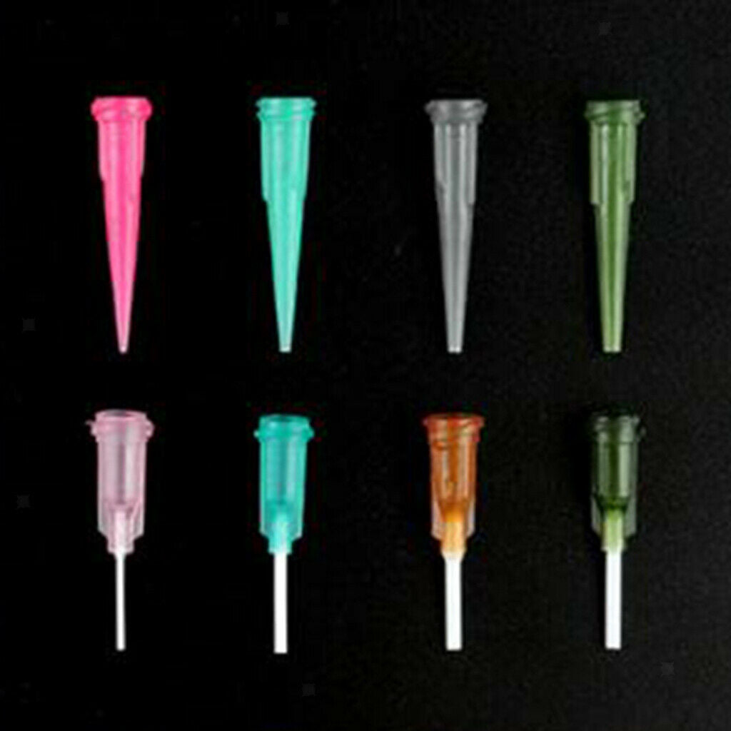 Empty Ink Oil  Syringe Bottles Dropper W/ Paint Dispensing Needles Tips