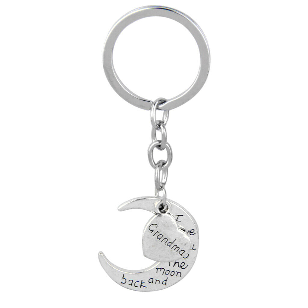 2 Pieces Alloy Keychain Family Gift Keychain Chain