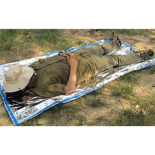 Outdoor Emergency Gear Survival Kit Tools Wire Saw+1 Person Sleeping Bag Camping