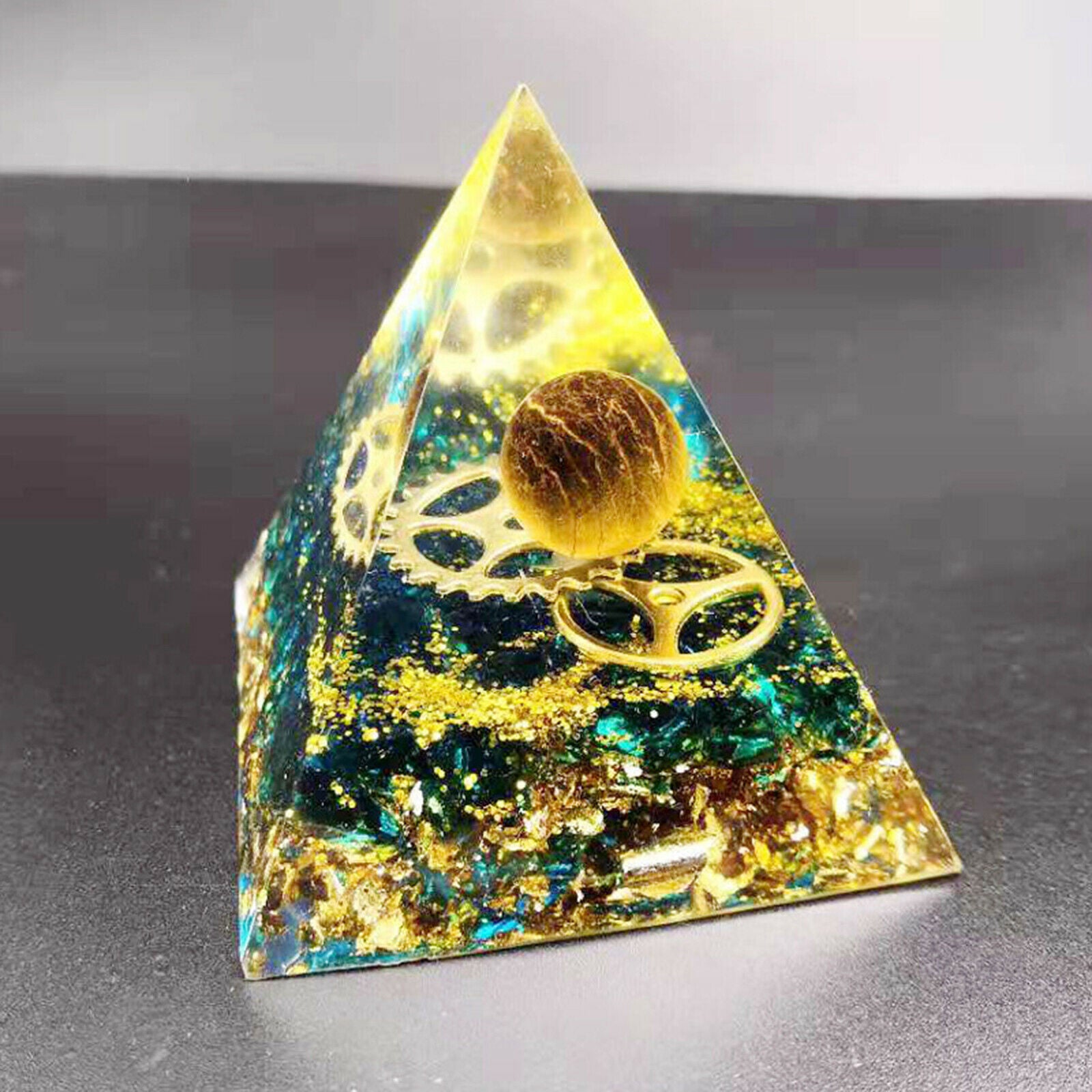 2.36inch Sphere Orgone Pyramid Reiki Meditation Energy Generator Stone