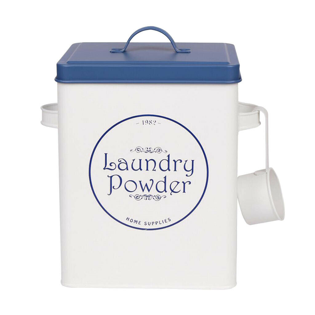 Tin washing powder metal storage container detergent can storage box