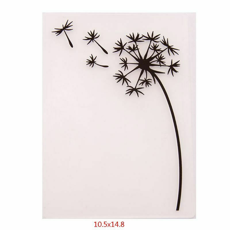 Dandelion Embossing Folder Template DIY Scrapbooking Card Making Album Decor