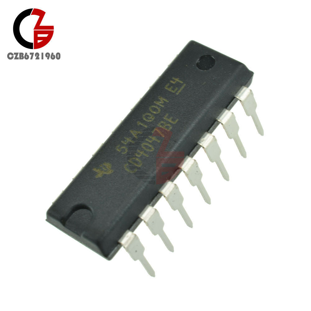 10Pcs CD4047 CD4047BE CMOS Monostable Multivibrators DIP 14 DIP-14 TI IC