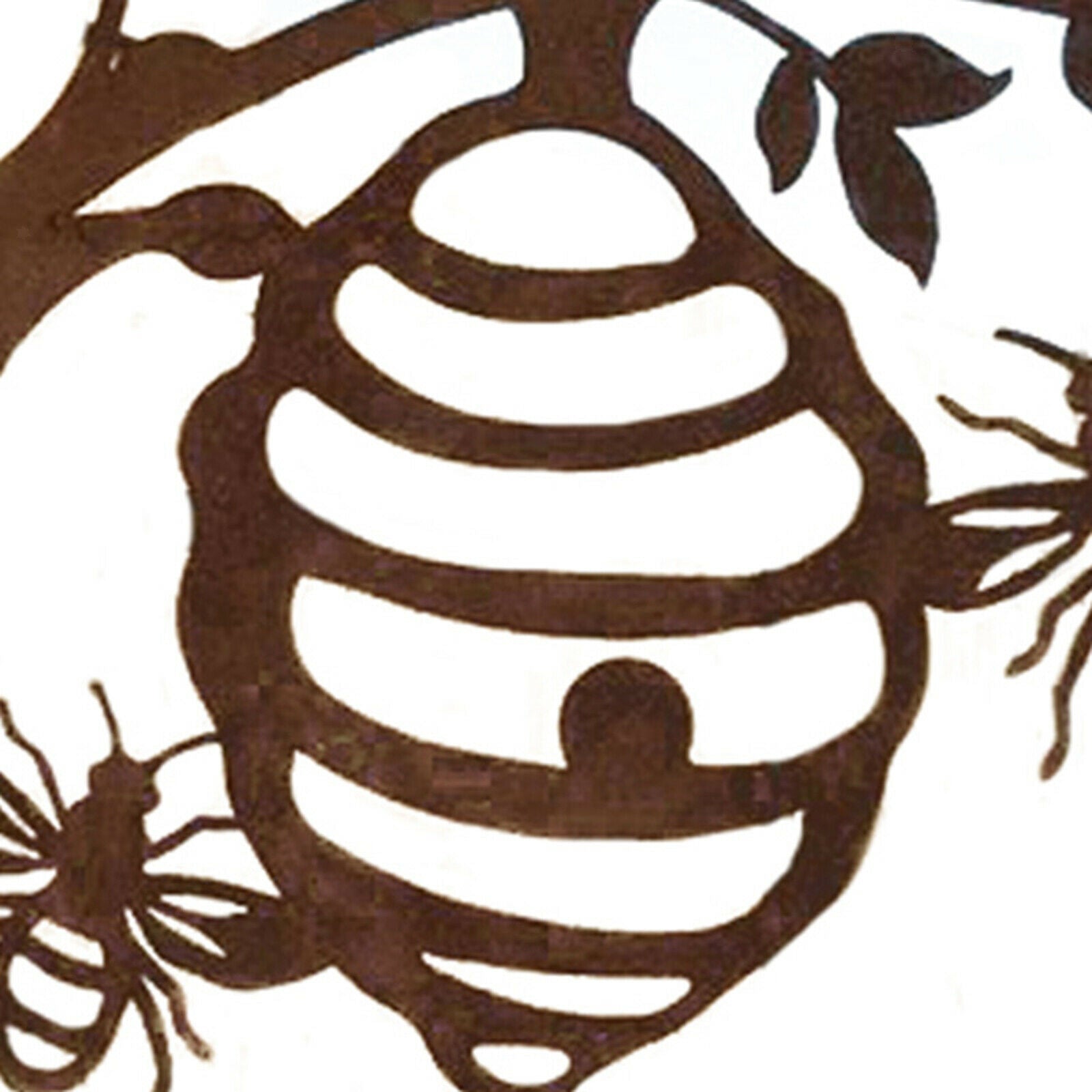 Novelty Bee Hive Garden Silhouette Fence Lawn Backyard Bee Statue Decorative