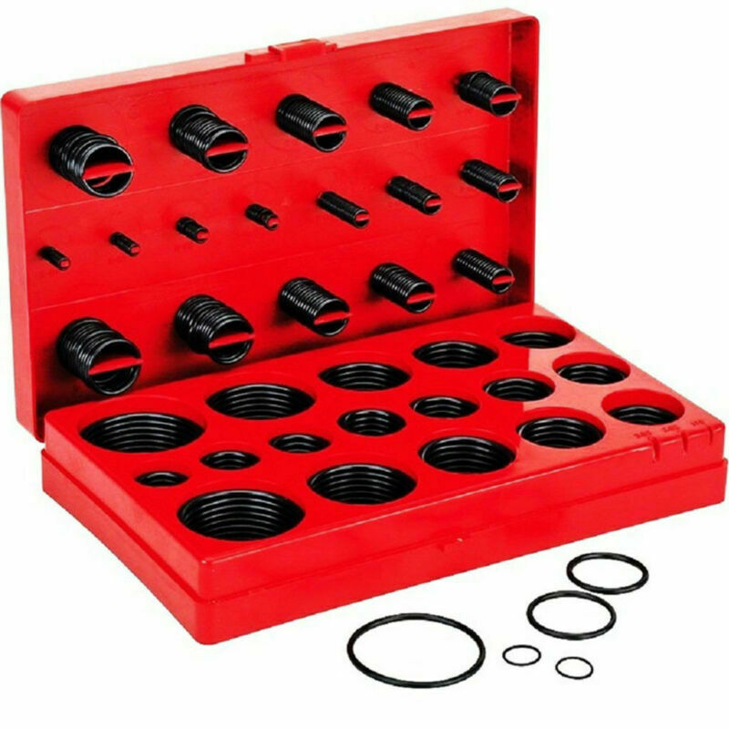 407 PC SAE Metric Rubber O-Ring Washer Assortment Kit Storage Case ORing Set