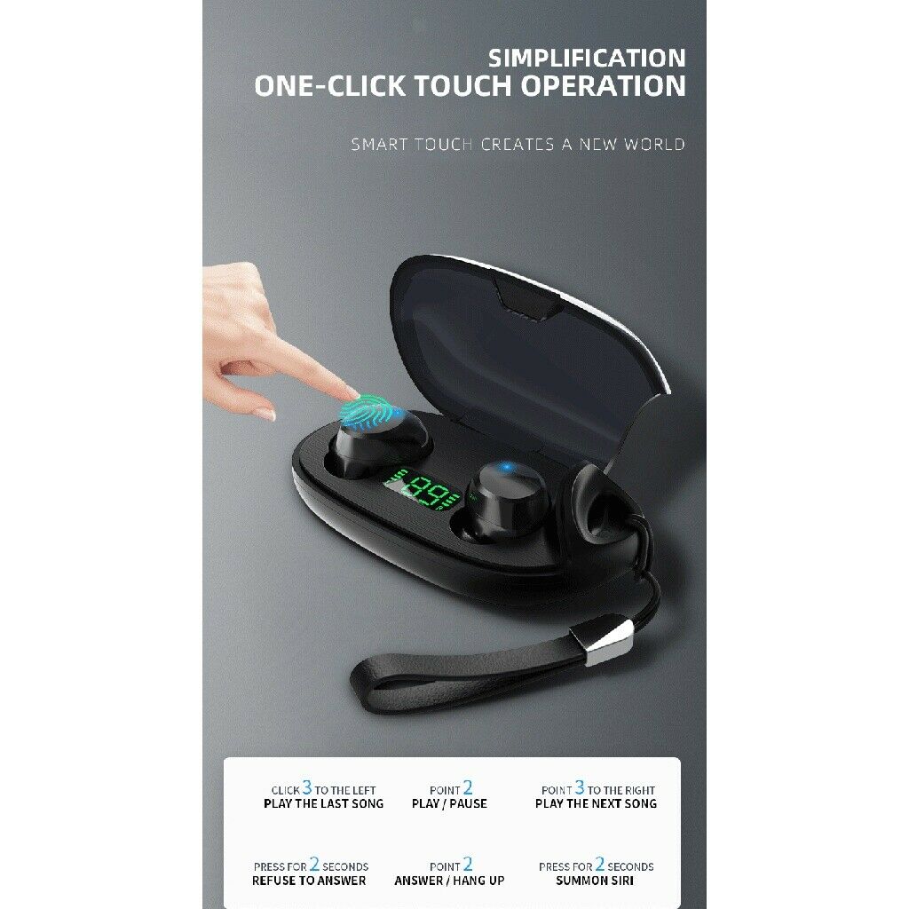 M27 Bluetooth 5.0 Headset for IOS Android with   Pairing Microphone