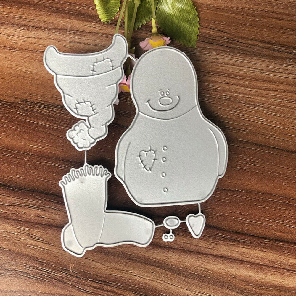 Christmas Snowman Metal Cutting Die Stencils Scrapbooking Embossing Card DIY