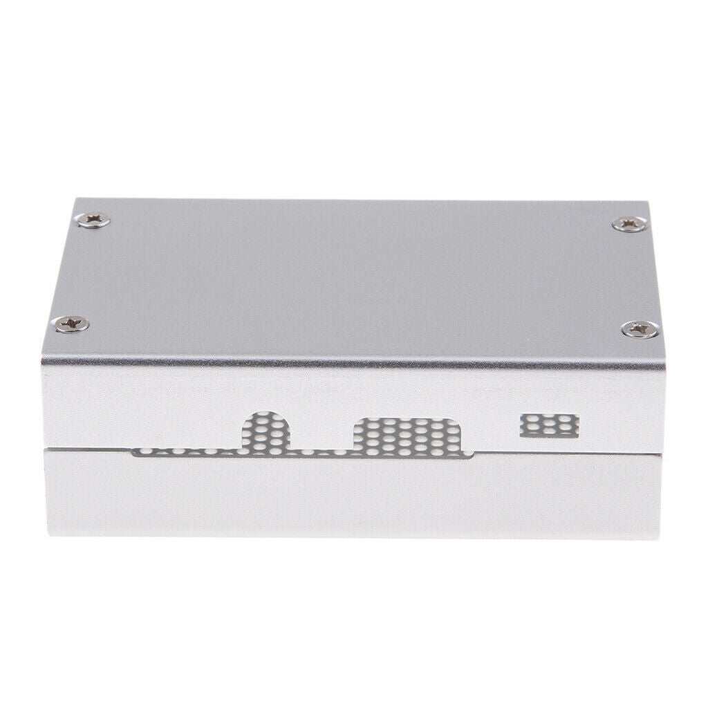 Aluminum Alloy Protective Case Enclosure Box For Raspberry Pi 2B 3B Gray