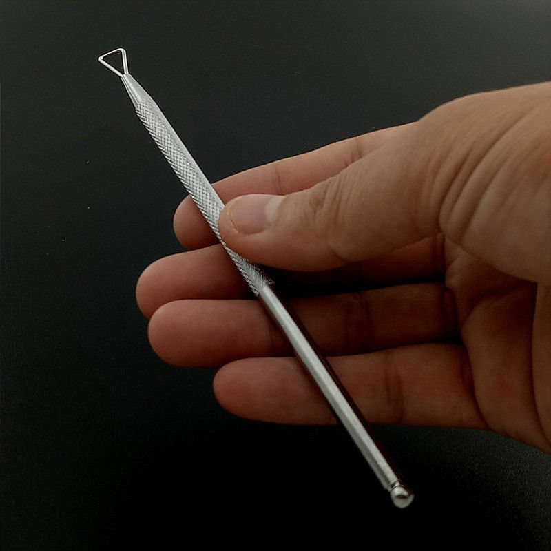 Useful Stainless Steel UV Gel Polish Remover Triangle Rod Pusher Nail Art Tools