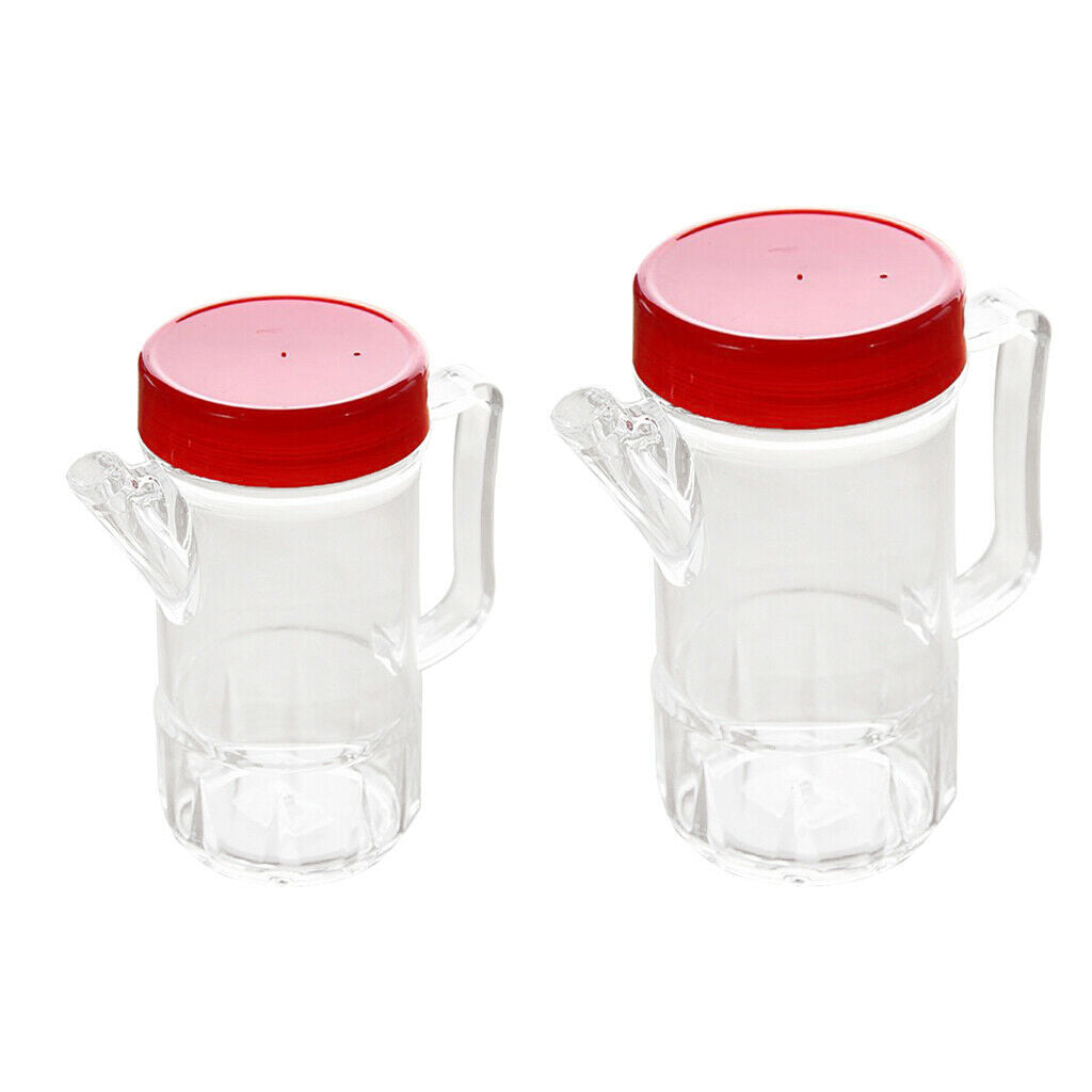 2 Piece Oil Vinegar Crusher Acrylic Bottles with