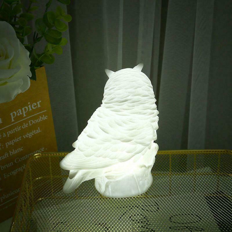 Table Light Adorkable Owl Shape Cartoon Bedside Lamp for Home Bedroom Kids Gift