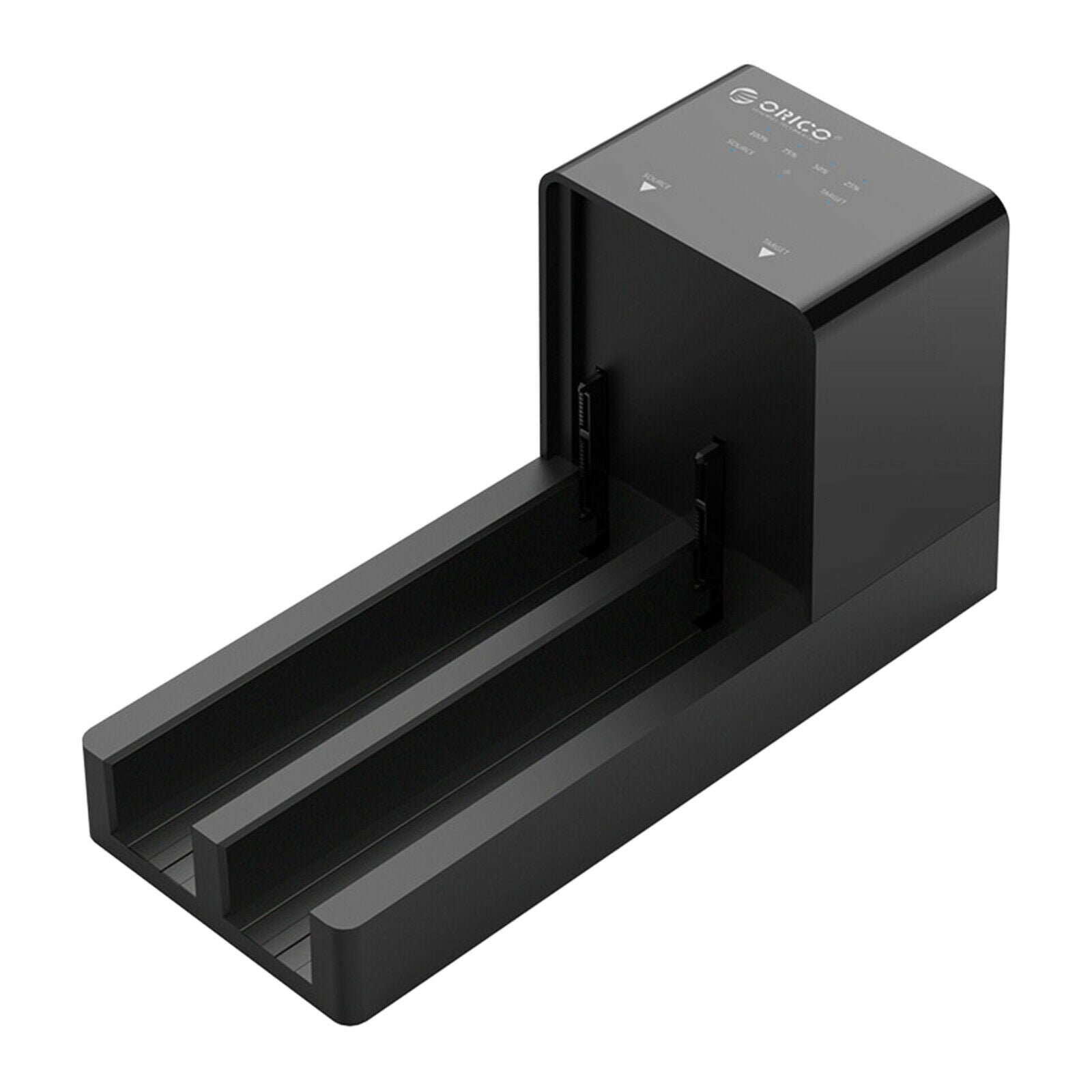 Dual Bay 3.5in HDD SSD Hard Drive Docking Station Enclosure w/Offline Clone