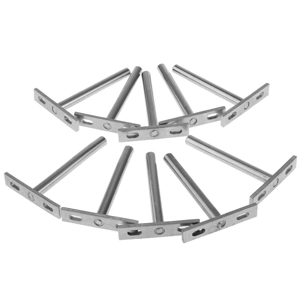 10Pcs Wall Shelf Bracket Heavy Duty Supporter T Shaped Angle Bracket 4inch