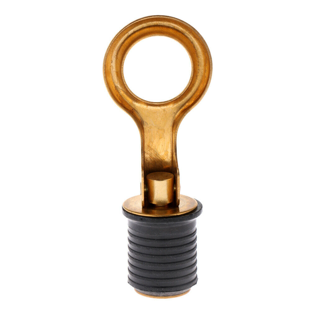 2x Brass Handle Snap-Lock Boat Livewell Drain Plug/Bung 1" Plumbing Fittings