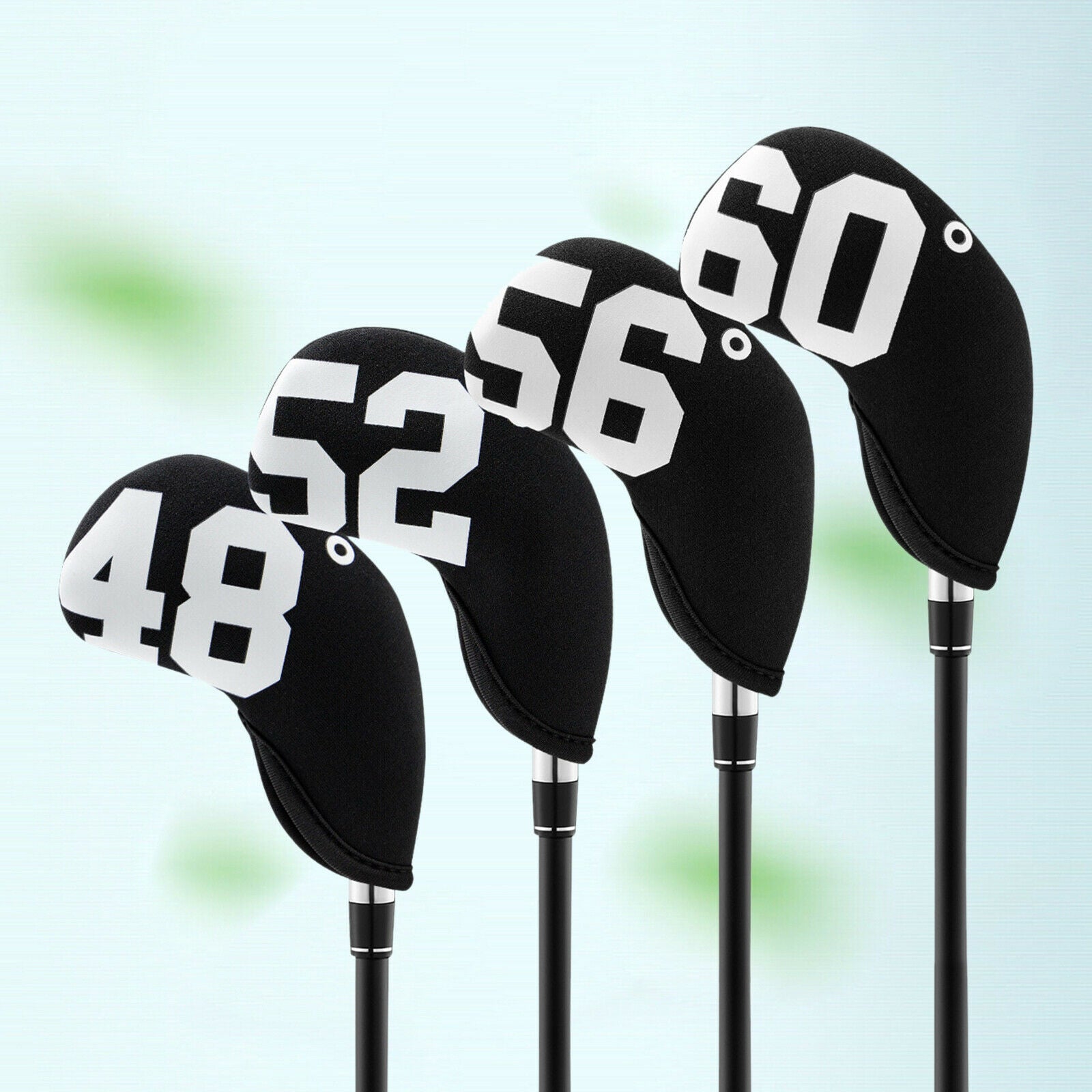 4x Golf Iron Headcover Wedges Protector Transport Anti-Scratch Wrap Guards