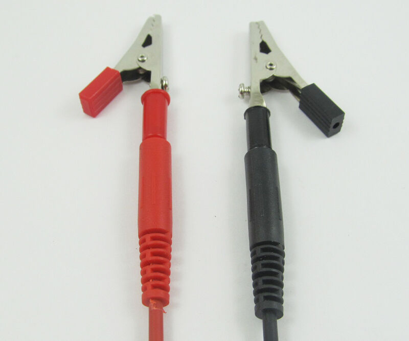 1set High-quality 0.8M Dual Banana Male Leads, Alligator Clip to Banana Female