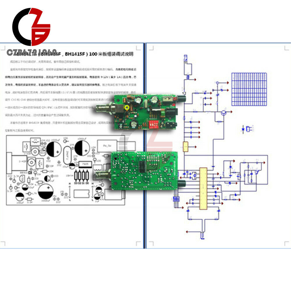 9-12V FM Radio Transmitter Module BH1417F PLL Stereo Digital Radio Integrated