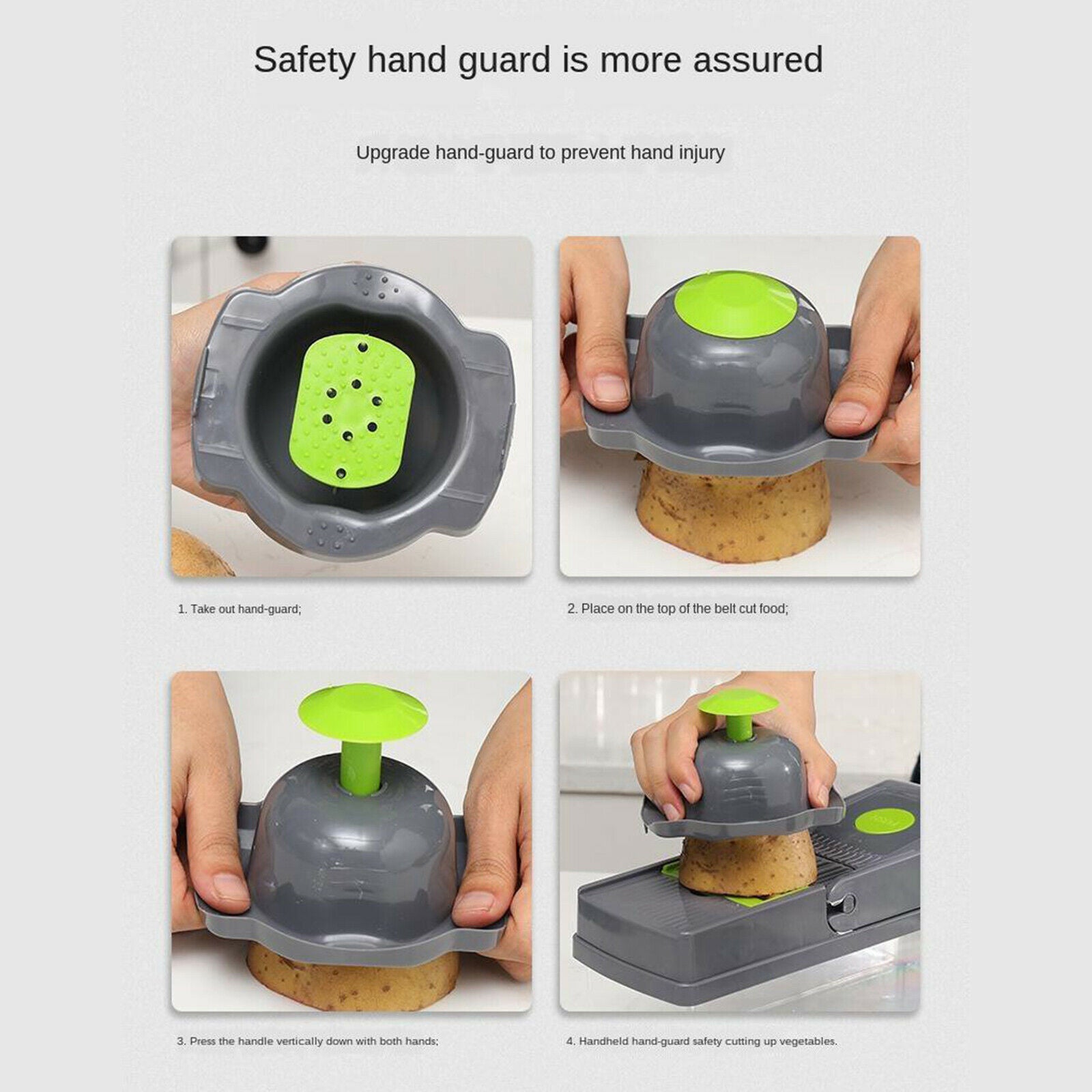 Mandoline Slicer Vegetable Cutter Grater Chopper Slicer , Hand Protector, Food