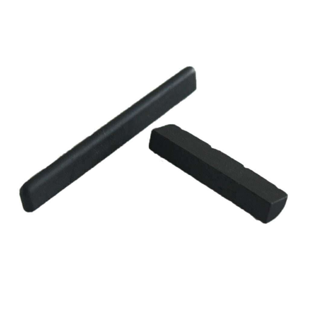 Ebony Wood Nut and Saddle Set for 4 String Ukulele