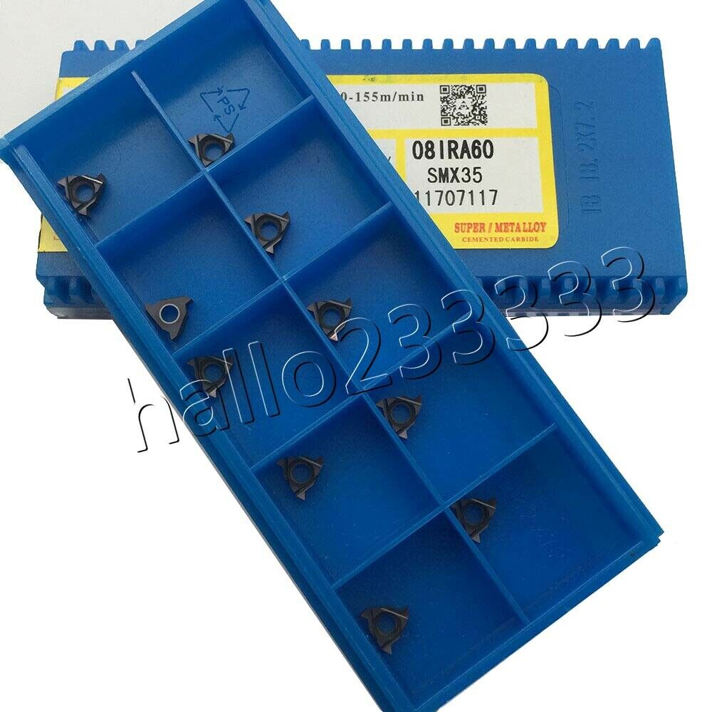 1pcs 08IR A60 SMX35 Carbide Insert For Threading Turning Tool Boring BAR CNC