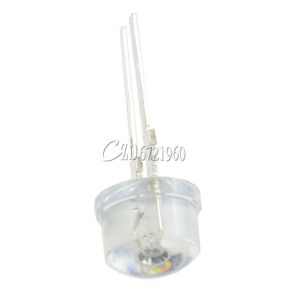 50PCS 8mm 0.5W Straw hat white LED High-Power Emitting Diode Light