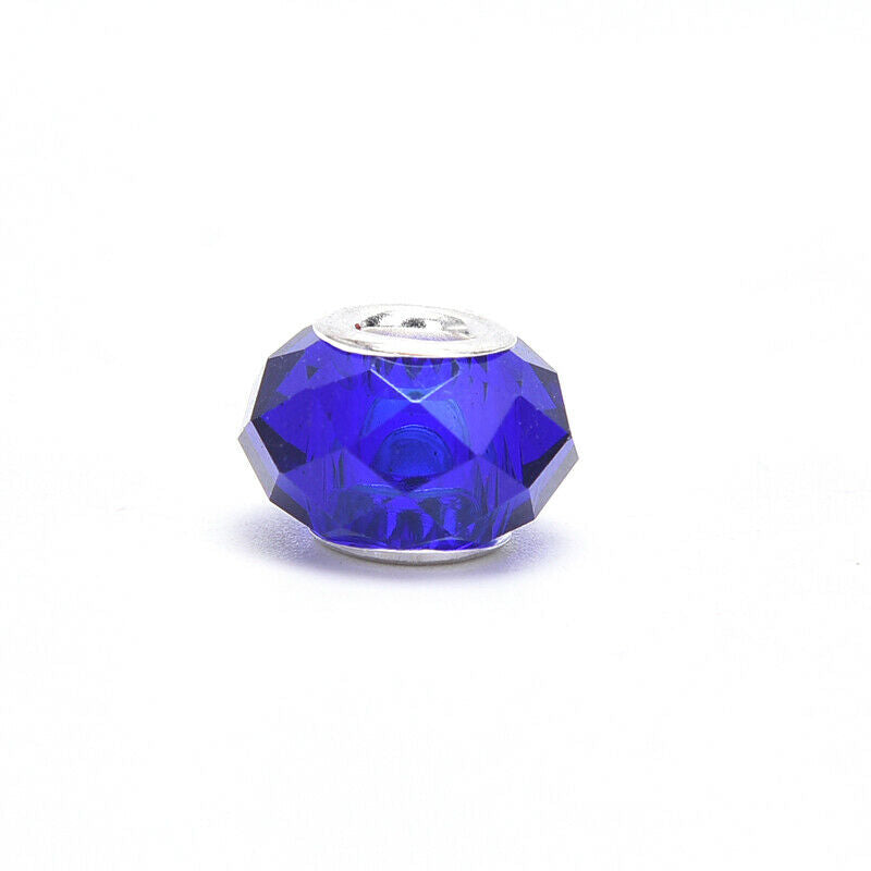 30pcs Murano Glass Charm Spacer Crystal Beads For Bracelets Mixed CharmYU.l8