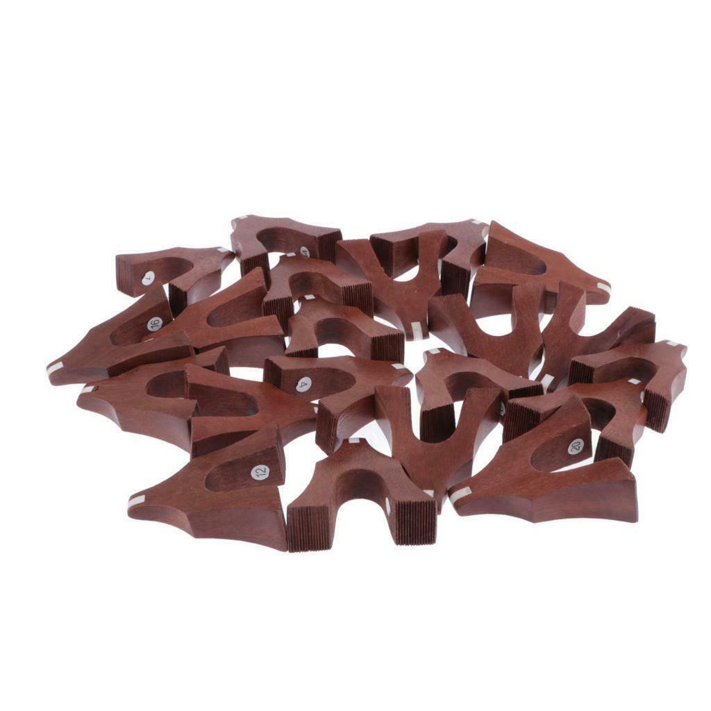 21 Pieces Professional Rosewood Guzheng Bridges Set Accessories for Guzheng