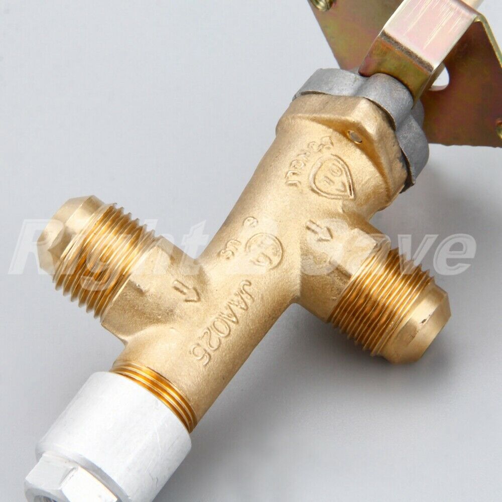 1Pc Pilot Safety Gas Valve Tap 3/8" NPT Male Flare Thread Solenoid Brass 1/2PSI