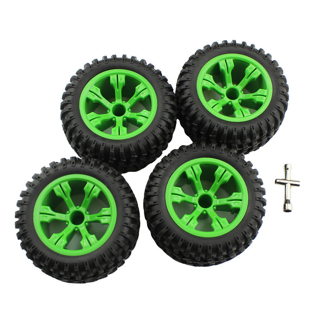 4 Pieces Wltoys 12428-A 1/12 Car Upgrade Tire 110mm Dia Replacement Parts