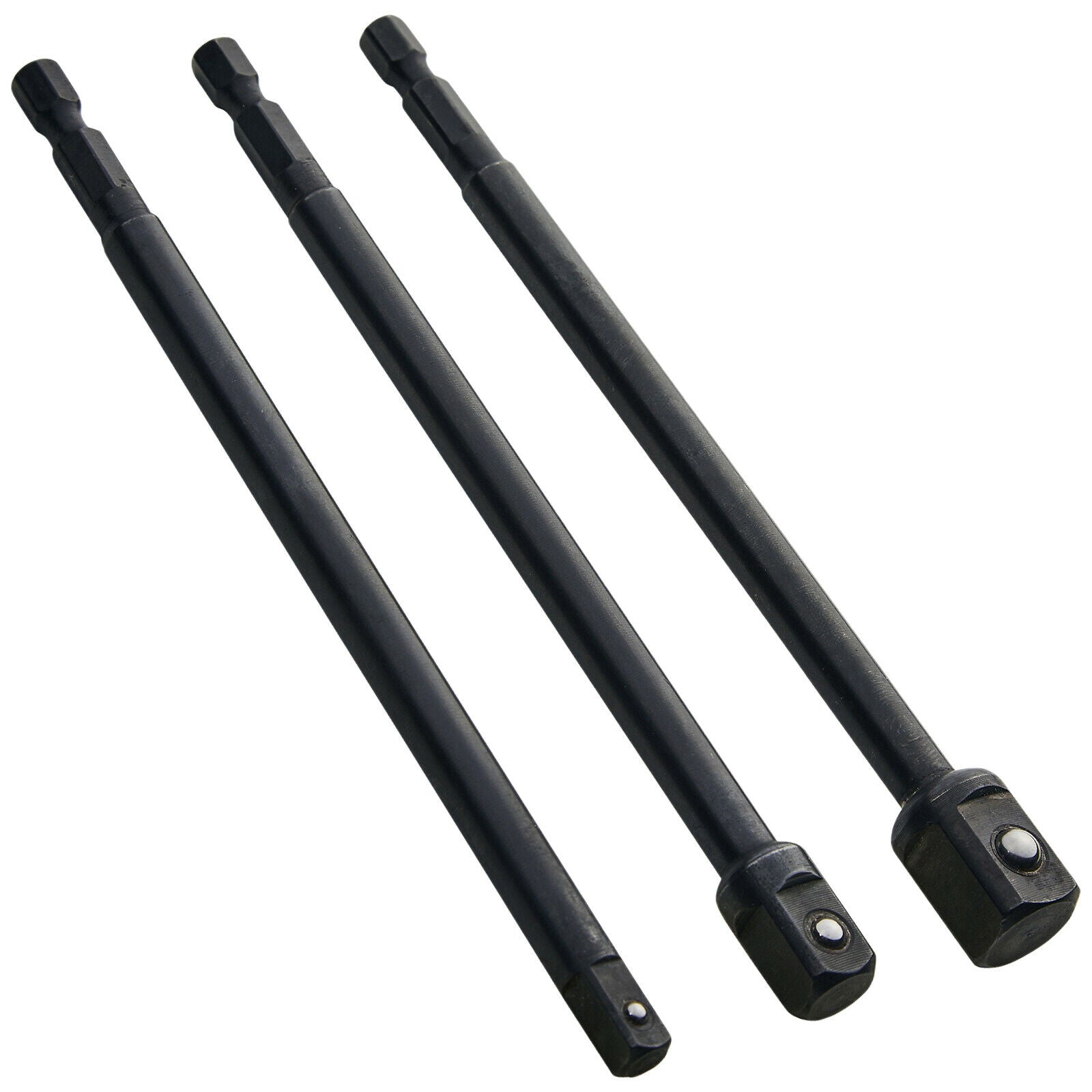BlueSpot Impact Socket Adaptor 150mm 6in 1/4" 3/8" 1/2" Drive 3pc Set