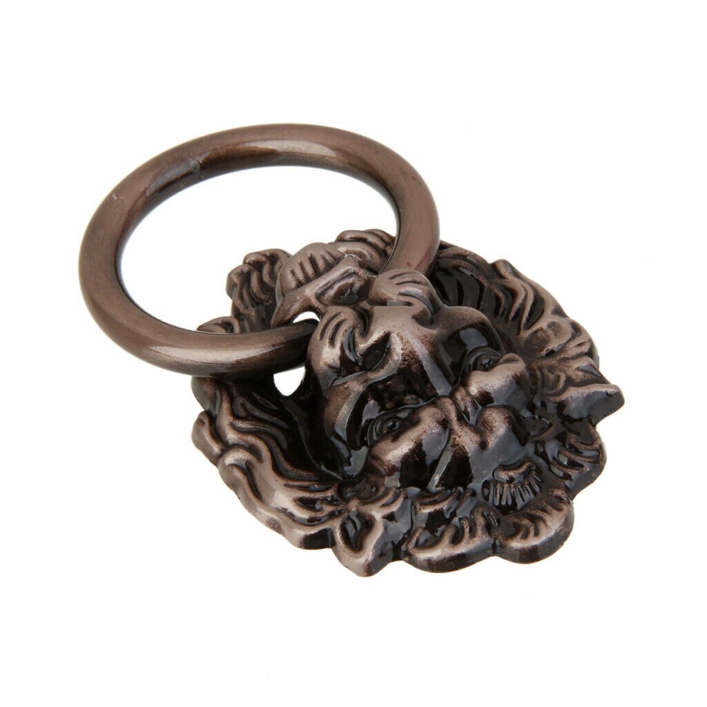 10pcs Zinc Alloy Lion Head Knob Pull Handle Door Hardware for Cabinet Dresser