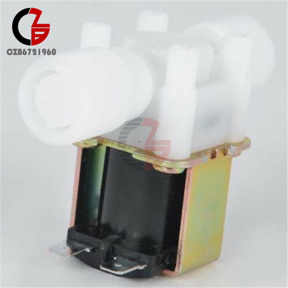 1/2" N/C Magnetic Electric Solenoid Valve Water Air Inlet Flow Switch DC 12V