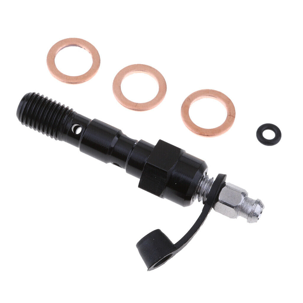 2pcs Motorcycle Brake Caliper Banjo Bolt & Bleed Nipple/Screw M10 x 1.25mm
