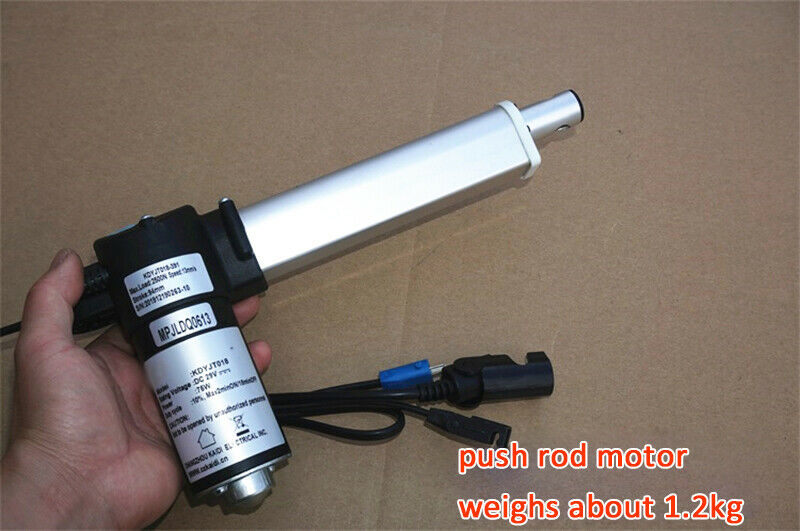 29V 75W Push rod motors stroke 94mm thrust 2500N electric telescopic cylinder