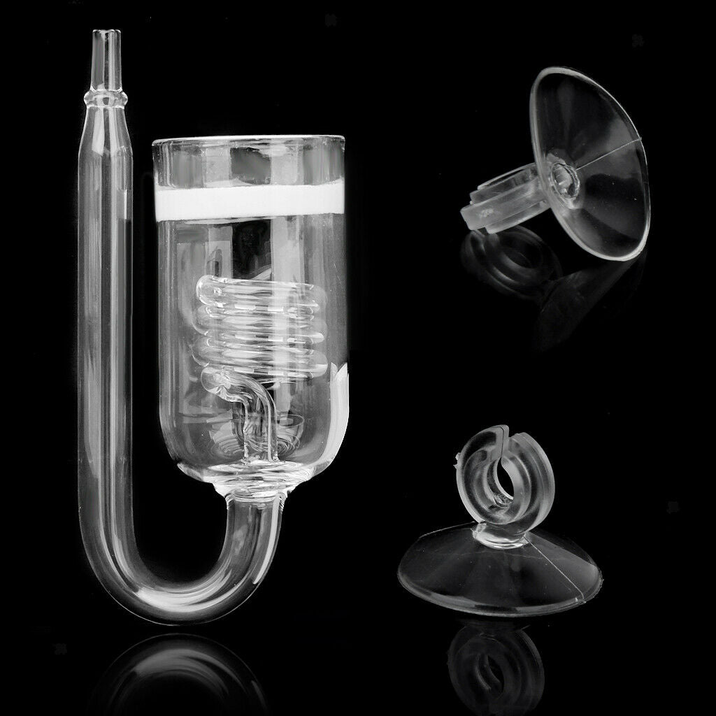 8 Holes Aquarium Tank Catcher Trap Tube Trapper +CO2 Diffuser with Ceramic Disc