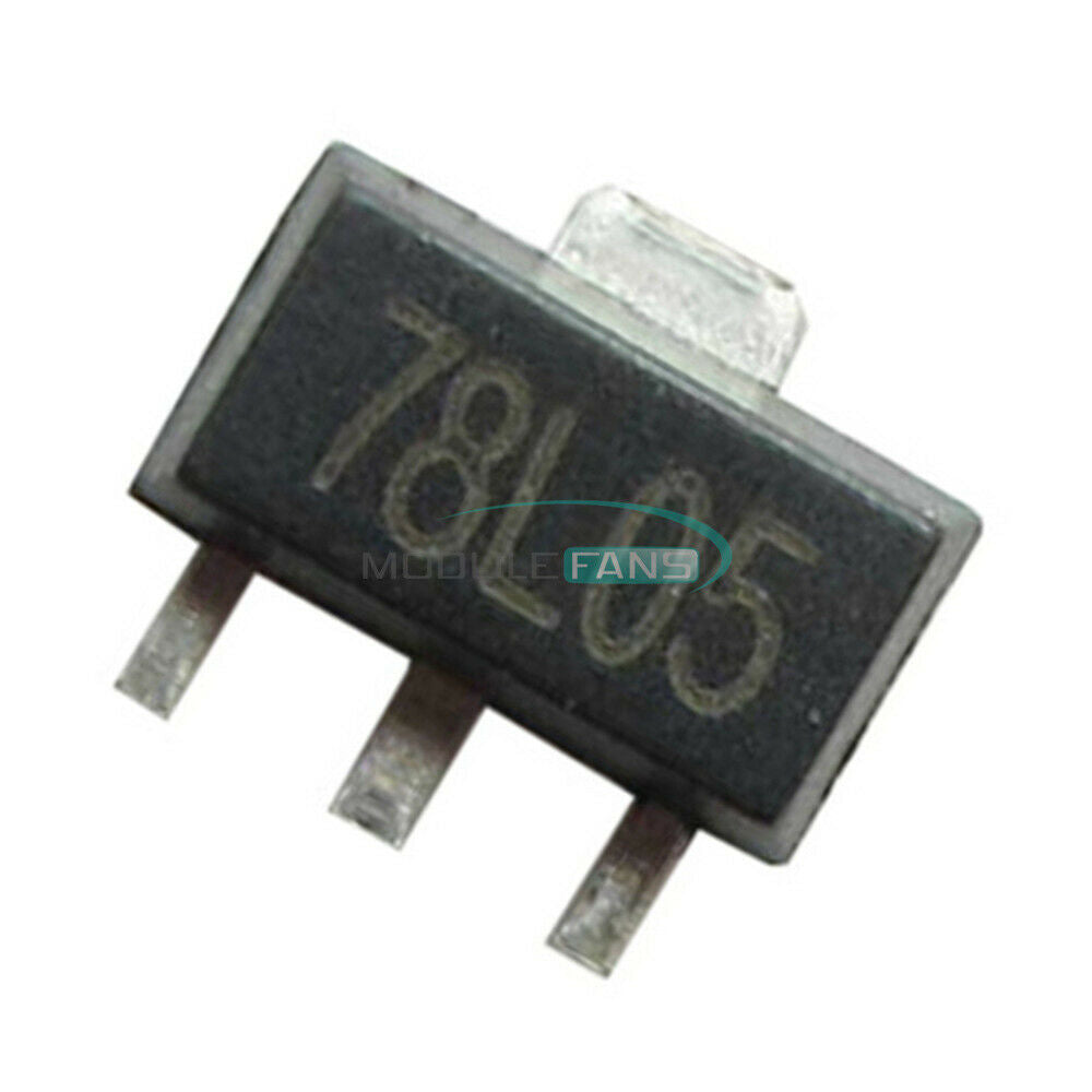 100PCS 78L05 L78L05 7805 5V 100mA Voltage Regulator SOT-89 SMD
