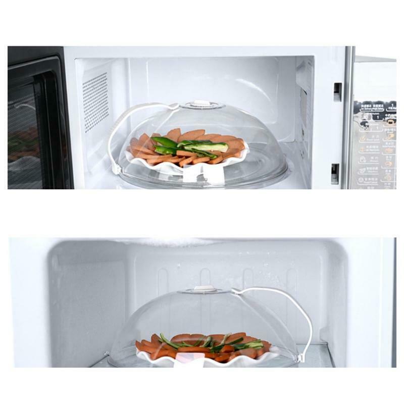 Large Transparent Microwave Food Heating Covers Professional Anti-Sputtering