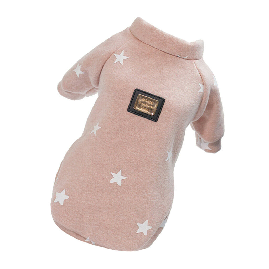 Pet Cloth for Dog Cat Puppy Hoodies Coat Winter Sweatshirt Warm Pink M