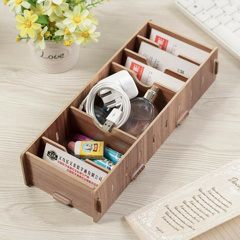 2x Desktop Name Business Cards Holder Storage Box Case Office Organization