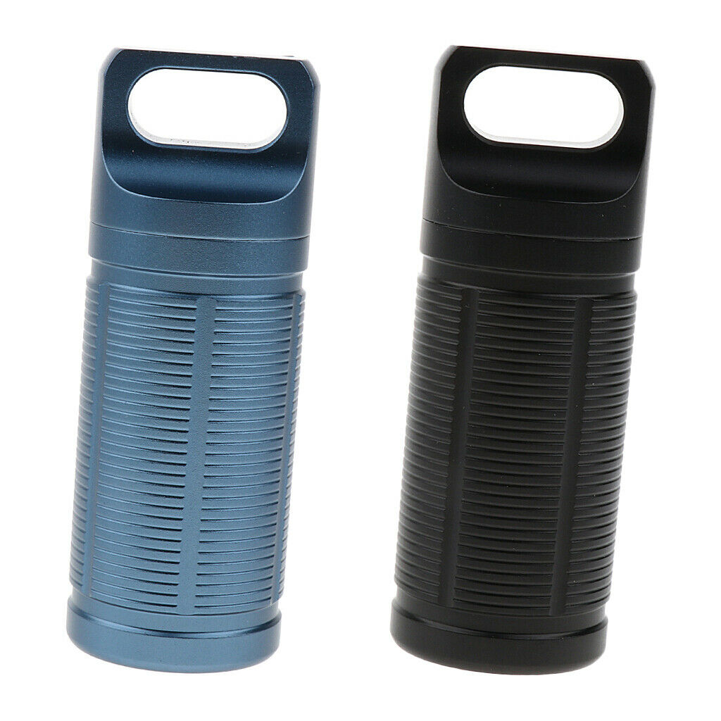 2 Pack Multi-purpose Mini Pill Holder Tablets Box Travel Bottle Container