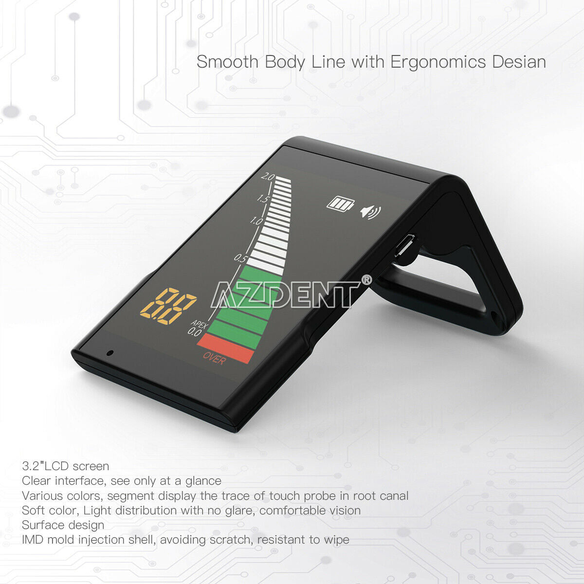Dental Endo Apex Locator Endodontic Root Canal Meter Great 3.2 LCD Metallic USA