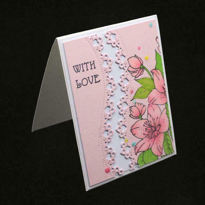 Lace Metal Cutting Dies Stencil DIY Scrapbooking Album Stamp Paper Card Craft