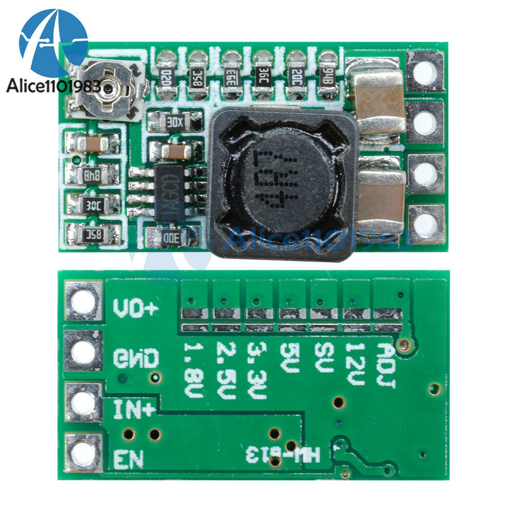 5PCS Mini Buck Converter DC-DC 12-24V To 5V 3A Step Down Adjustable Power Module