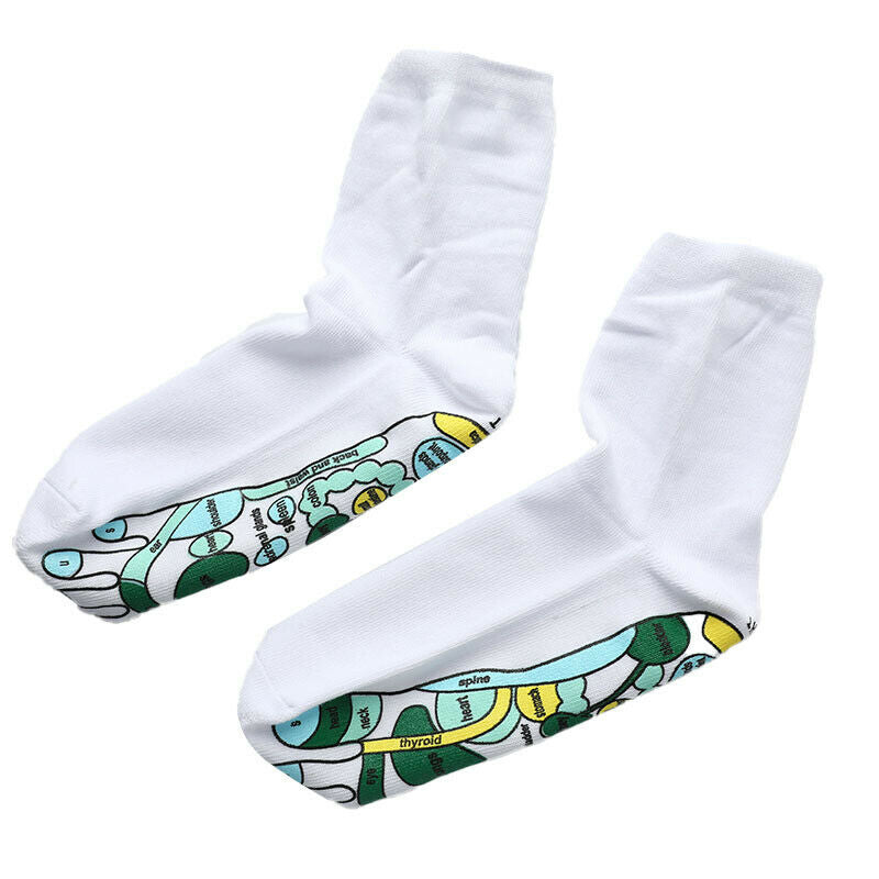 Acupressure Reflexology Socks Physiotherapy Massage Relieve Tired Feet Socks Pb