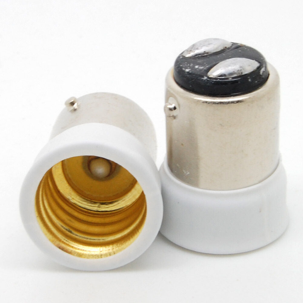B15 to E14 SES Lamp Light Bulb Socket Light Fitting Extender Adaptor Holder sx