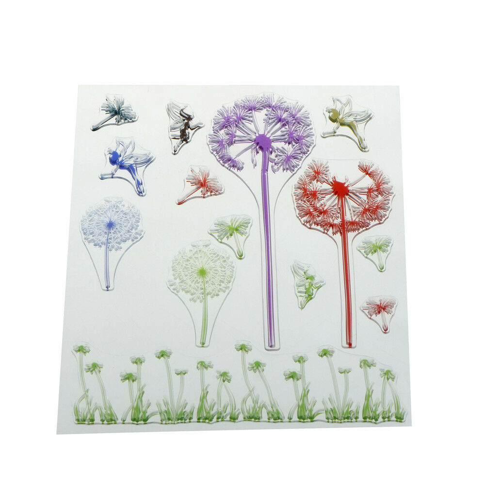 Romantic  Dandelion Grass Clear Stamps Scrapbooking Card Making Album DecorDD