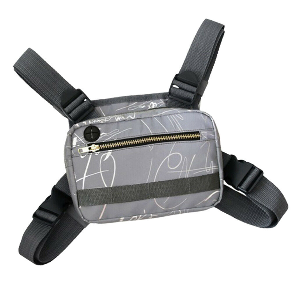 Multifunctional Glow Chest Bag Vest Hunting Travel Recon Bag Organizer Storage